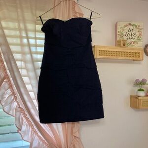 Ark & co bodycon navy blue strapless dress size medium